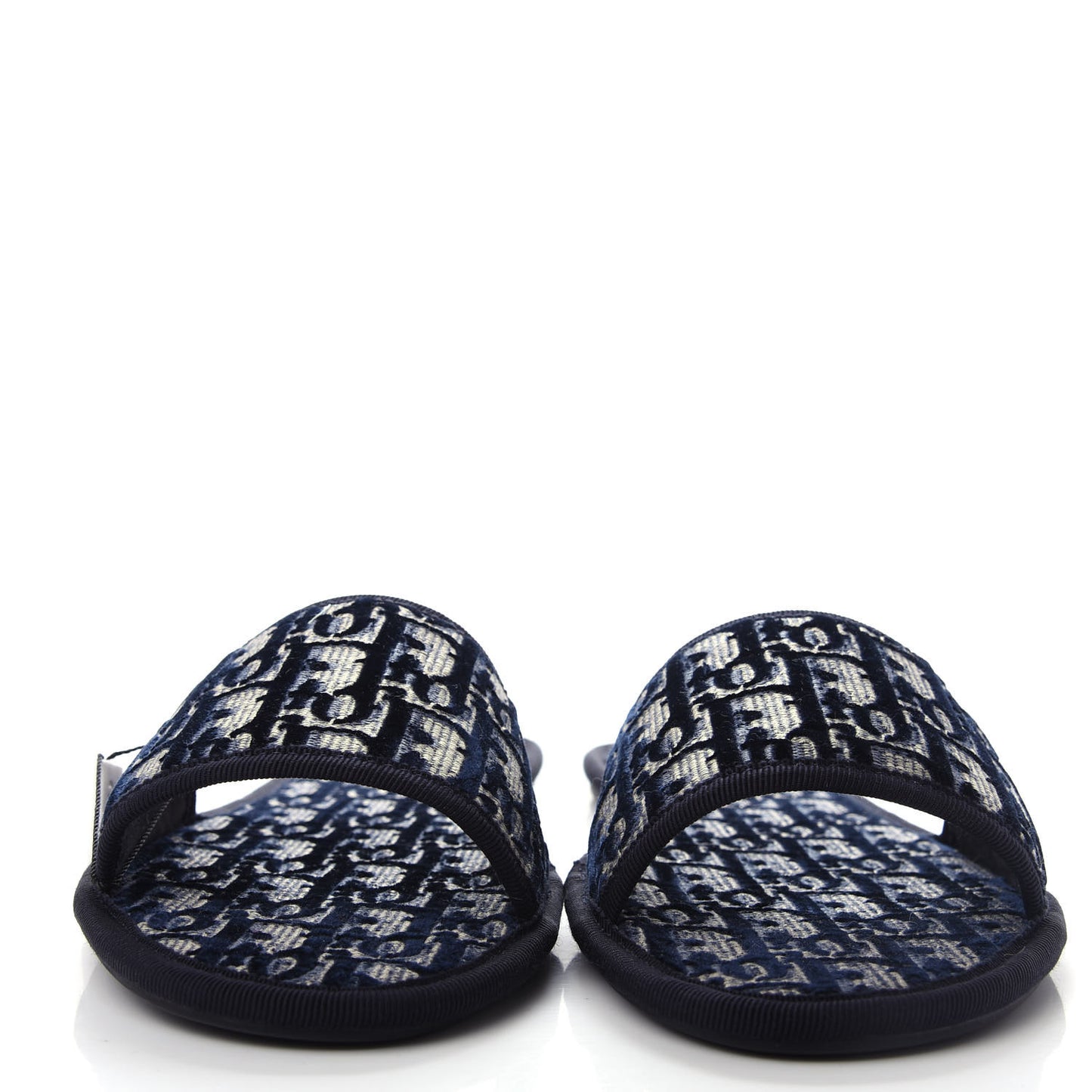 Velvet Oblique Chez Moi Sandal 39.5 Deep Blue