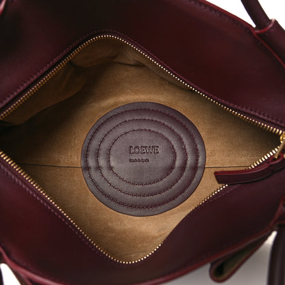 Loewe Shiny Nappa Calfskin Small Paseo Bag Burgundy 5 of 9