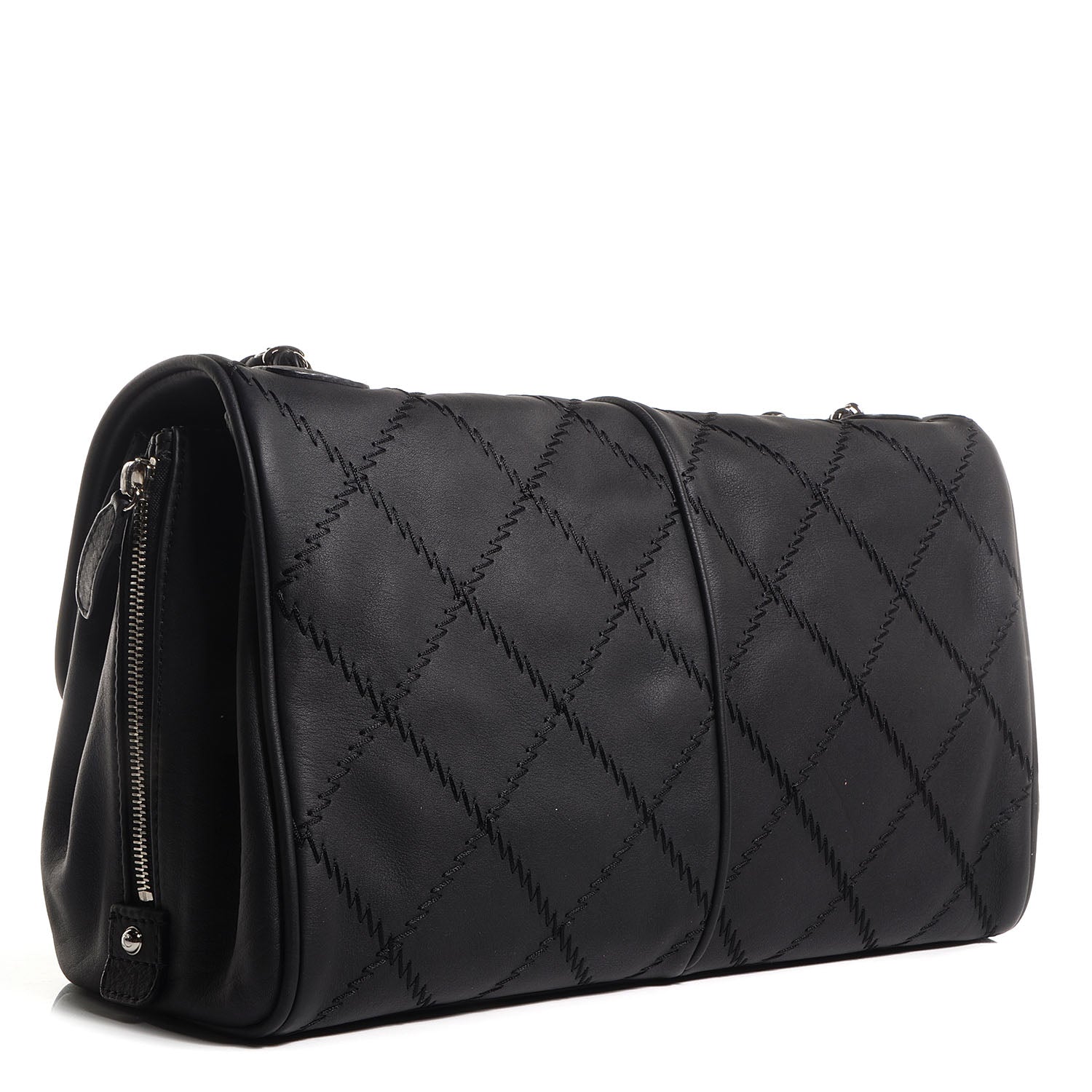Chanel Calfskin Large Darjeeling Flap Black 3 of 9