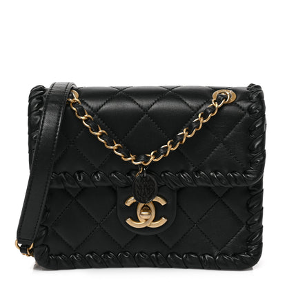 Chanel Calfskin Braided Mini My Own Frame Flap Black 1 of 9