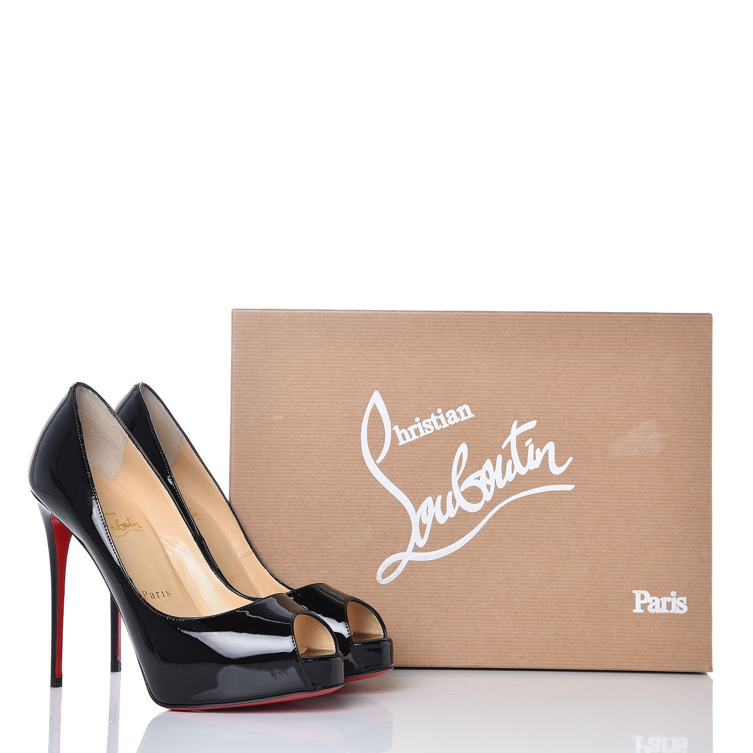 Christian Louboutin Patent New Very Prive 120 Pumps 36.5 Black 9 of 9