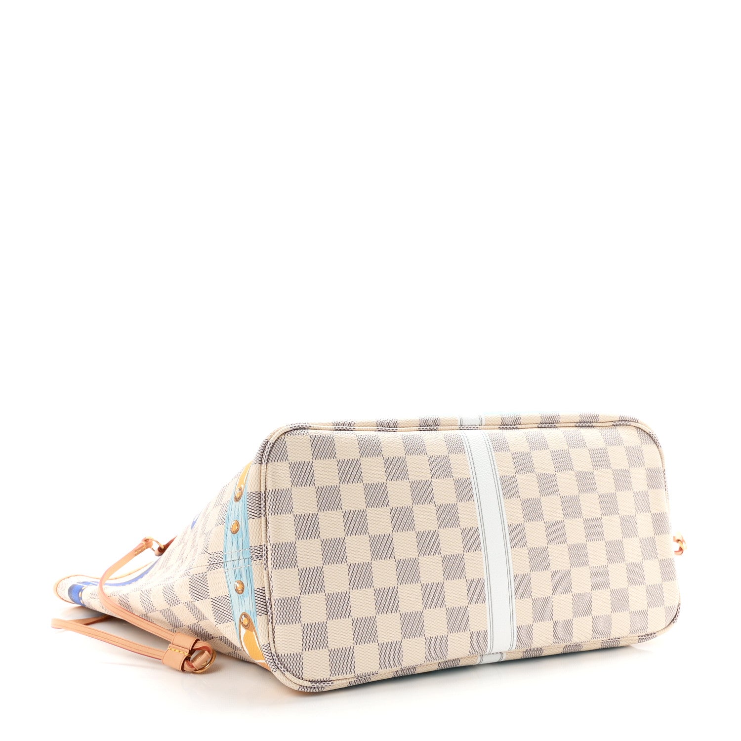 Louis Vuitton Damier Azur Summer Trunks Mykonos Neo Neverfull MM 4 of 10