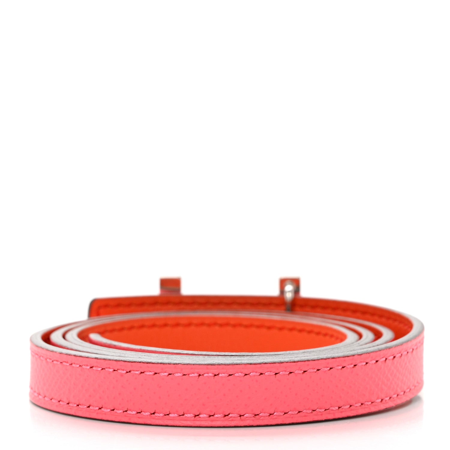 Hermes Epsom Swift 13mm Focus Belt 75 30 Orange Poppy Rose Azalee 2 of 5