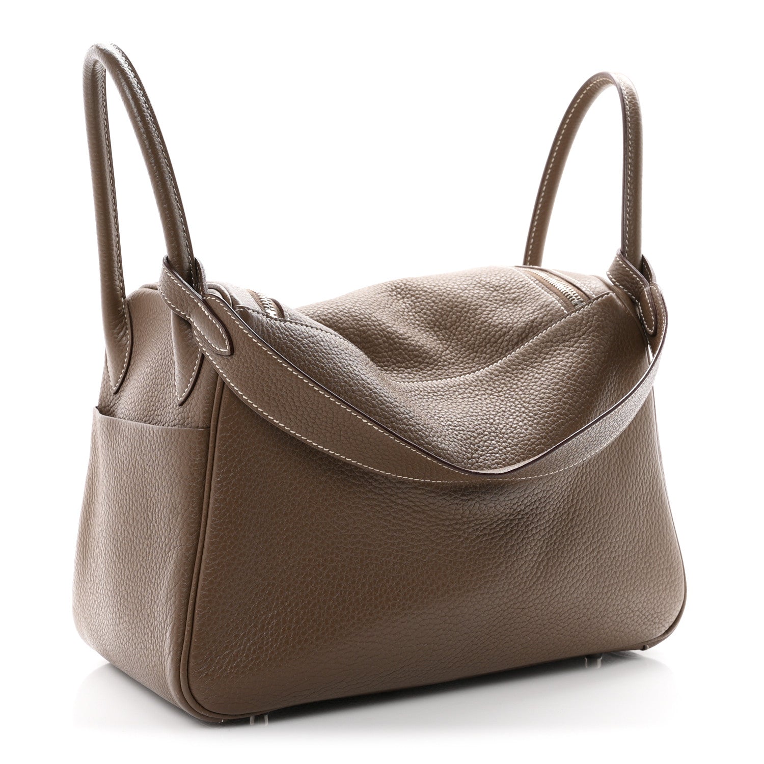 Hermes Taurillon Clemence Lindy 30 Etoupe 2 of 11