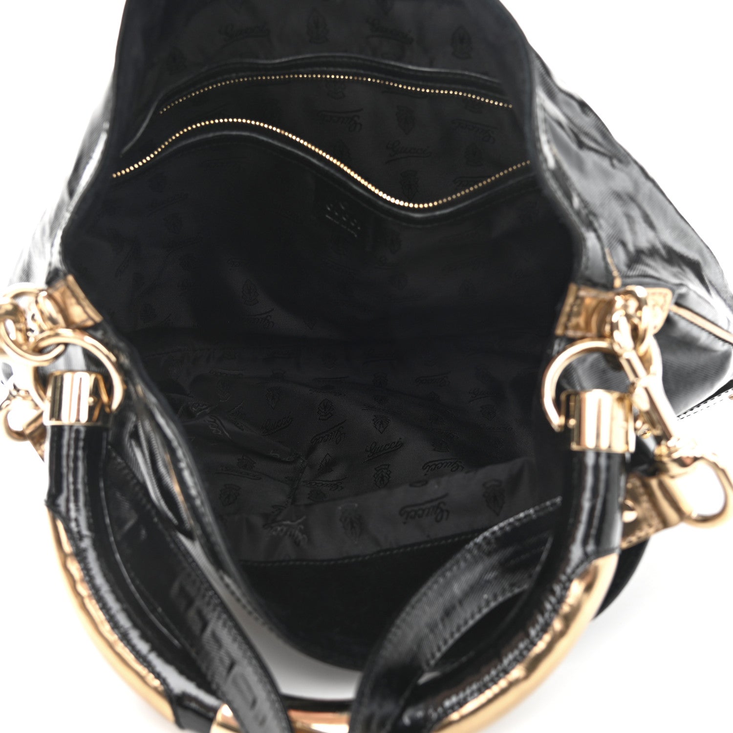 Gucci Coated Canvas Medium Indy Top Handle Hobo Black 5 of 10
