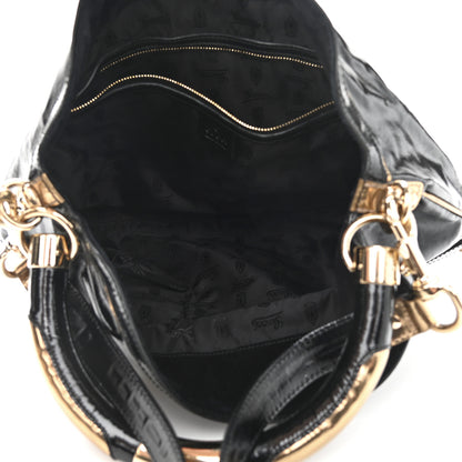 Gucci Coated Canvas Medium Indy Top Handle Hobo Black 5 of 10