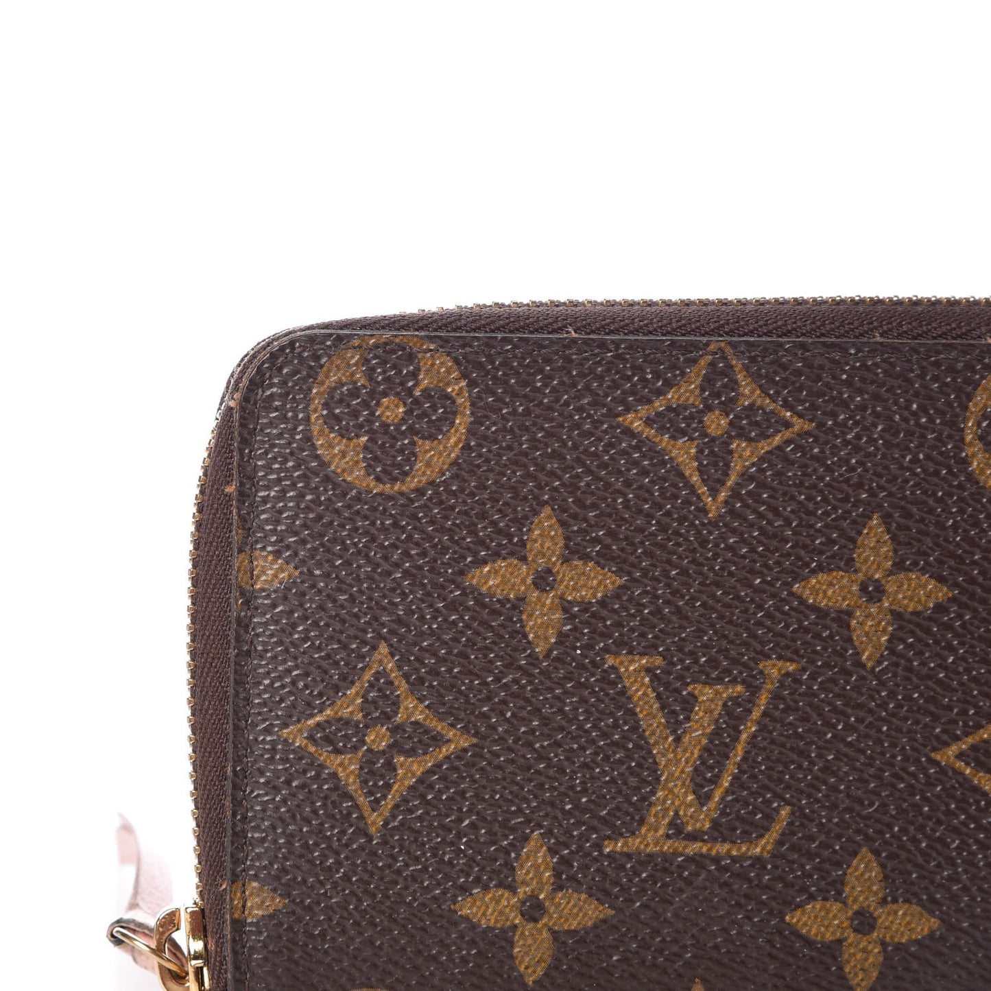 Monogram Clemence Wallet Rose Ballerine