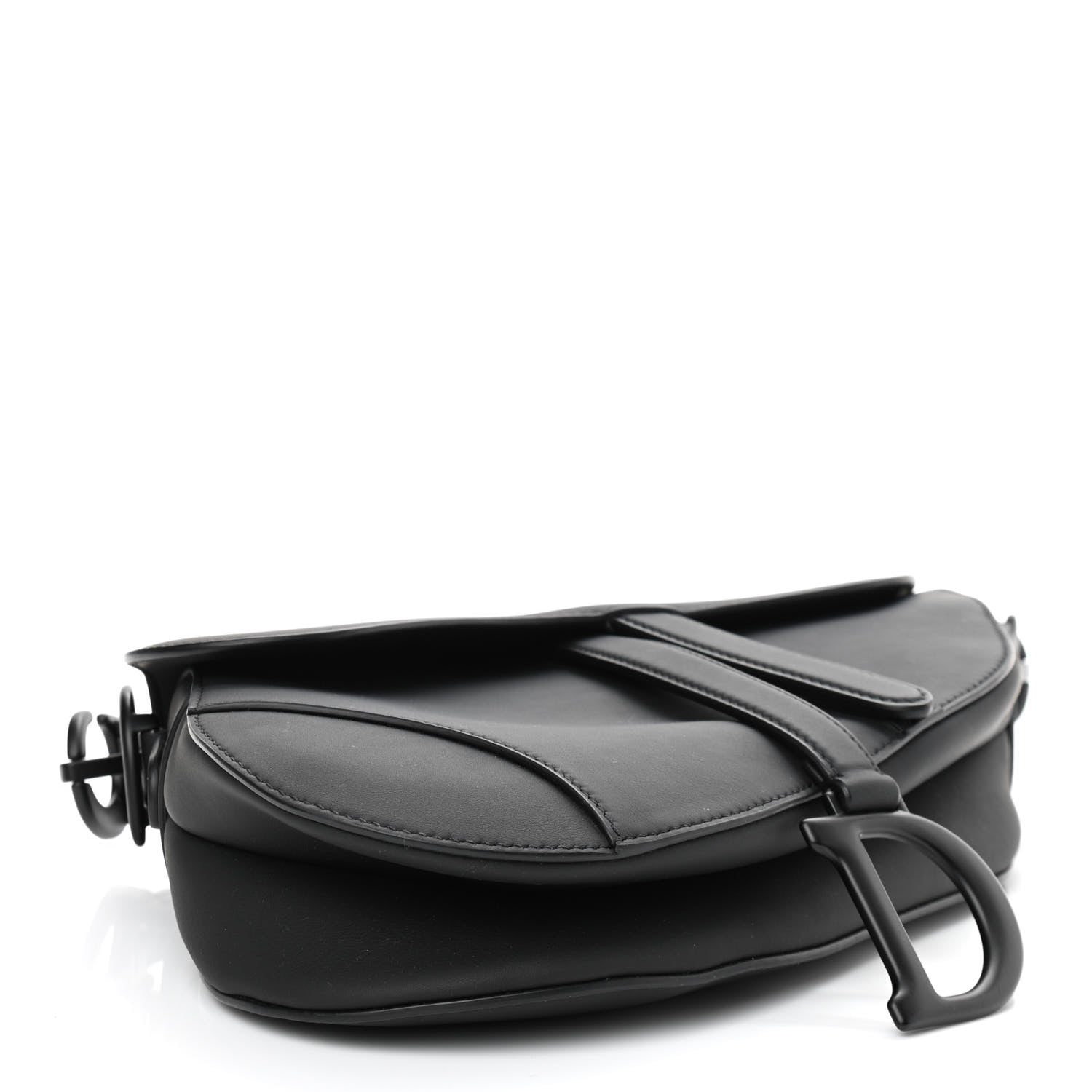 Christian Dior Ultra Matte Calfskin Saddle Bag Black 4 of 11