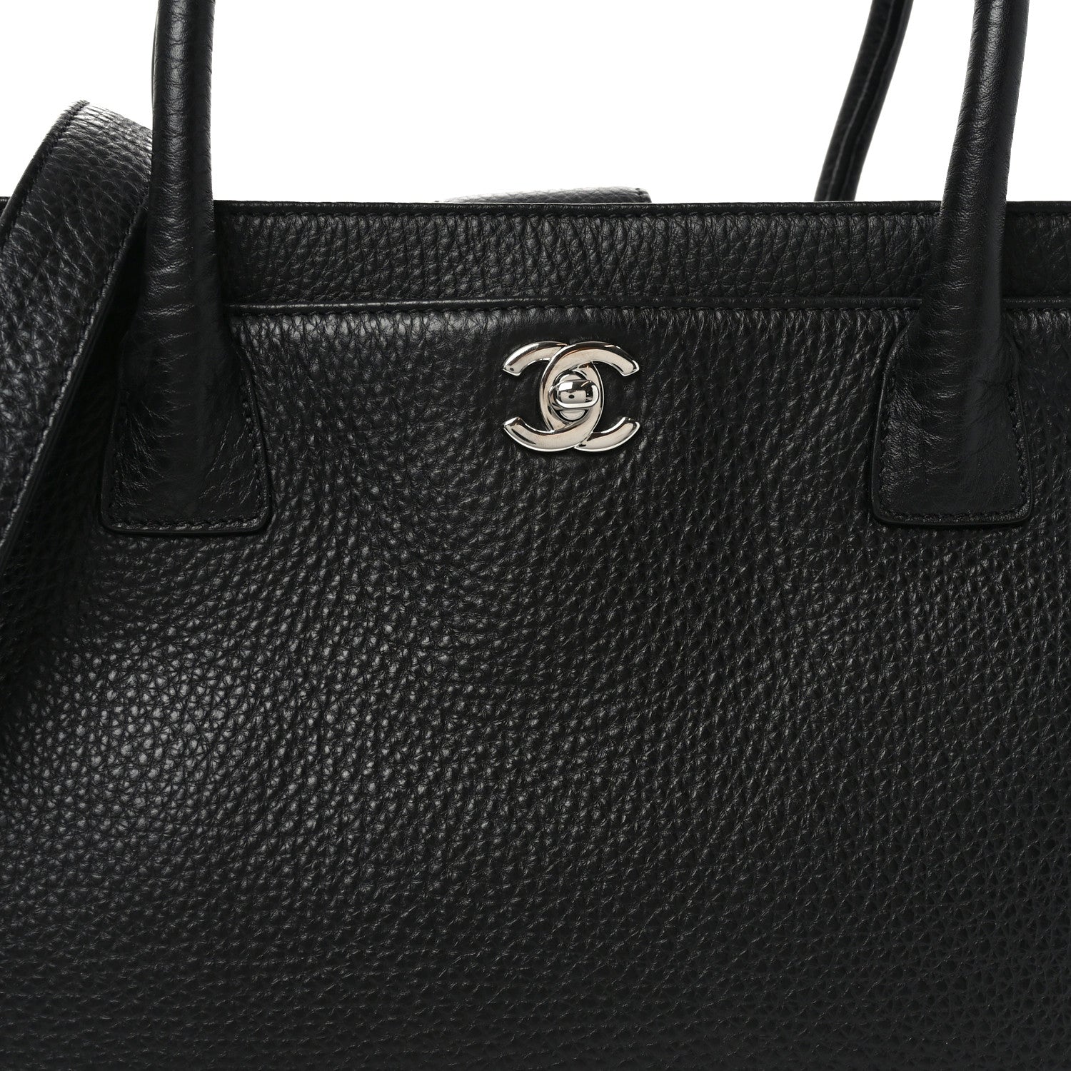 Chanel Calfskin Cerf Executive Shopper Tote Black 8 of 11