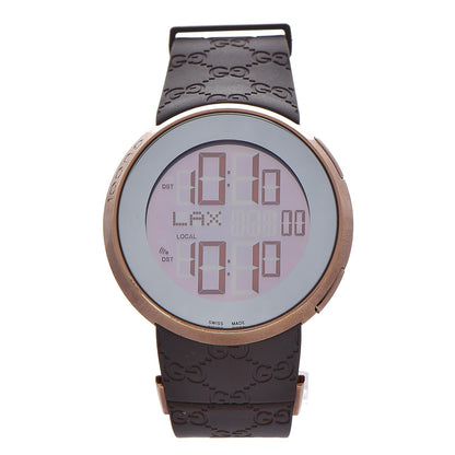 Gucci Stainless Steel Rubber 45mm Digital I-Gucci Watch Brown 1 of 11