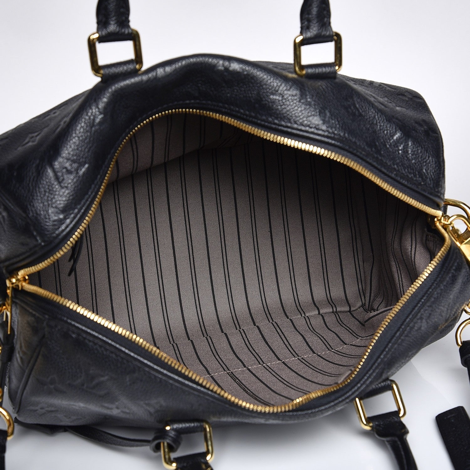 Louis Vuitton Empreinte Speedy Bandouliere 30 Black 6 of 8
