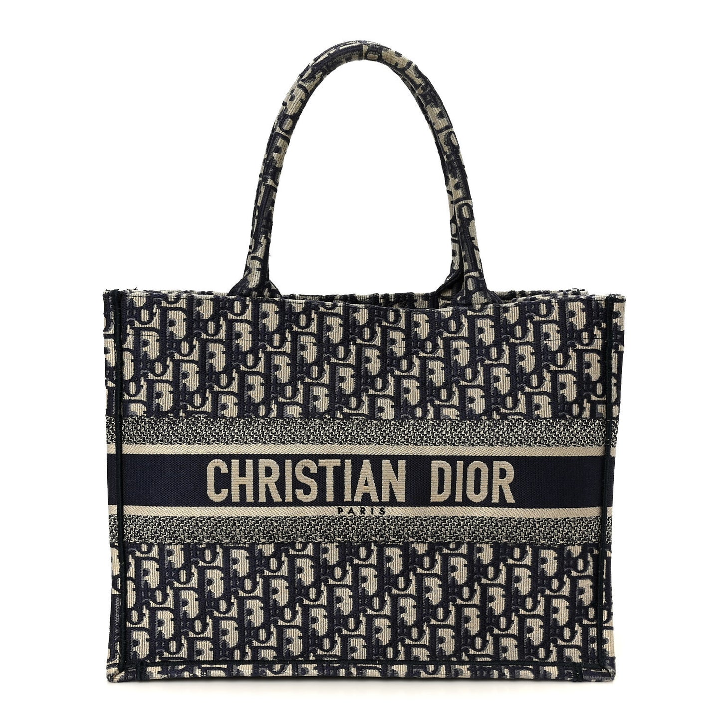 Oblique Medium Book Tote Blue Multicolor