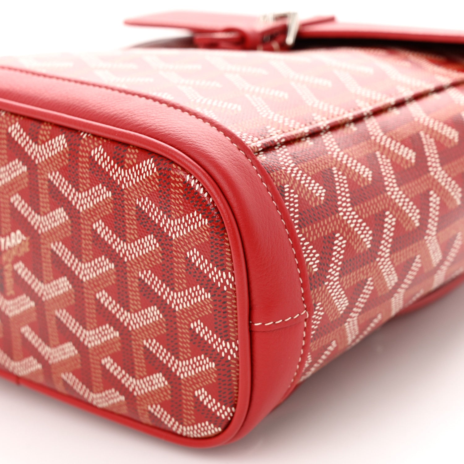 Goyard Goyardine Calfskin Mini Alpin Backpack Red 9 of 9