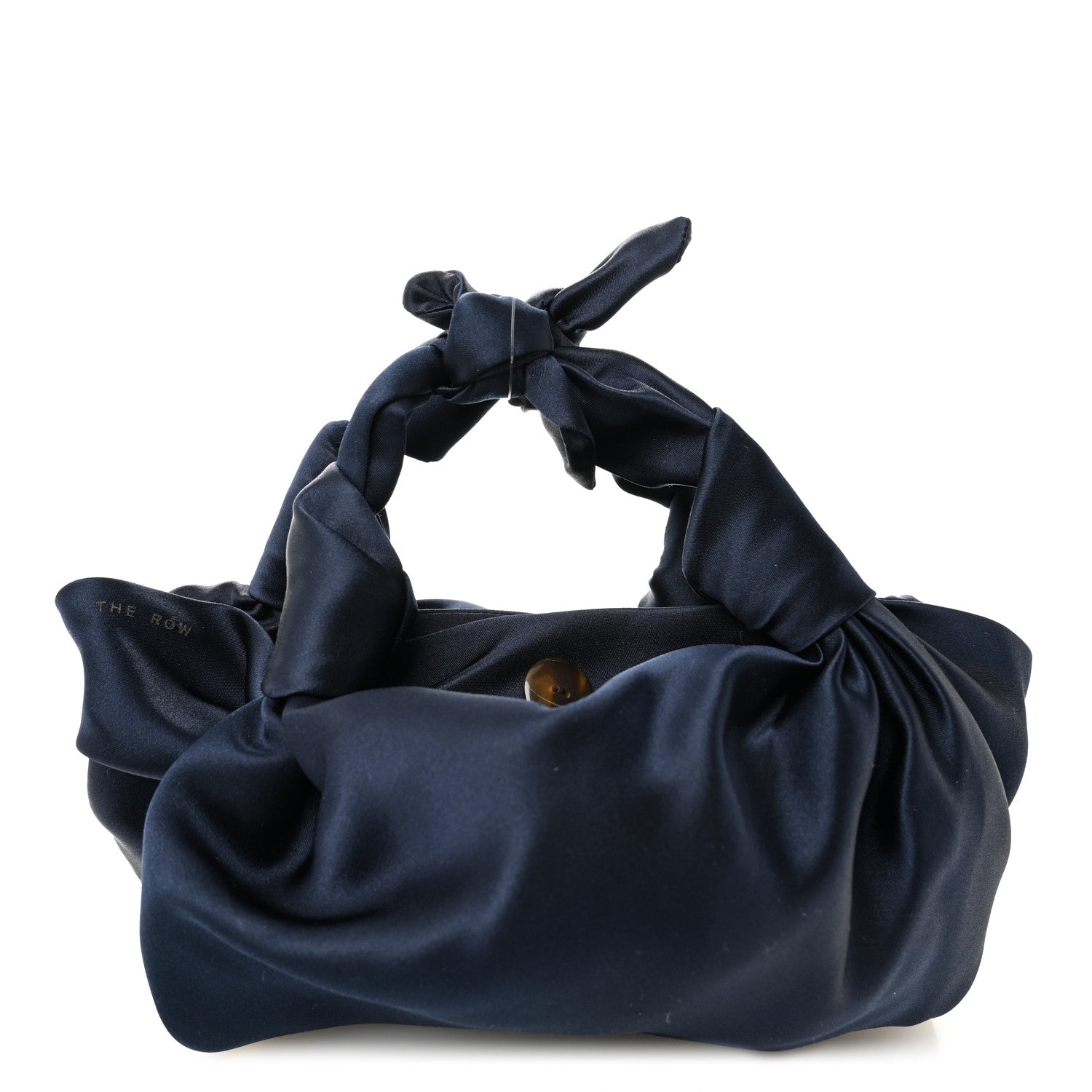 The Row Satin Small Ascot Bag Navy 1 of 9