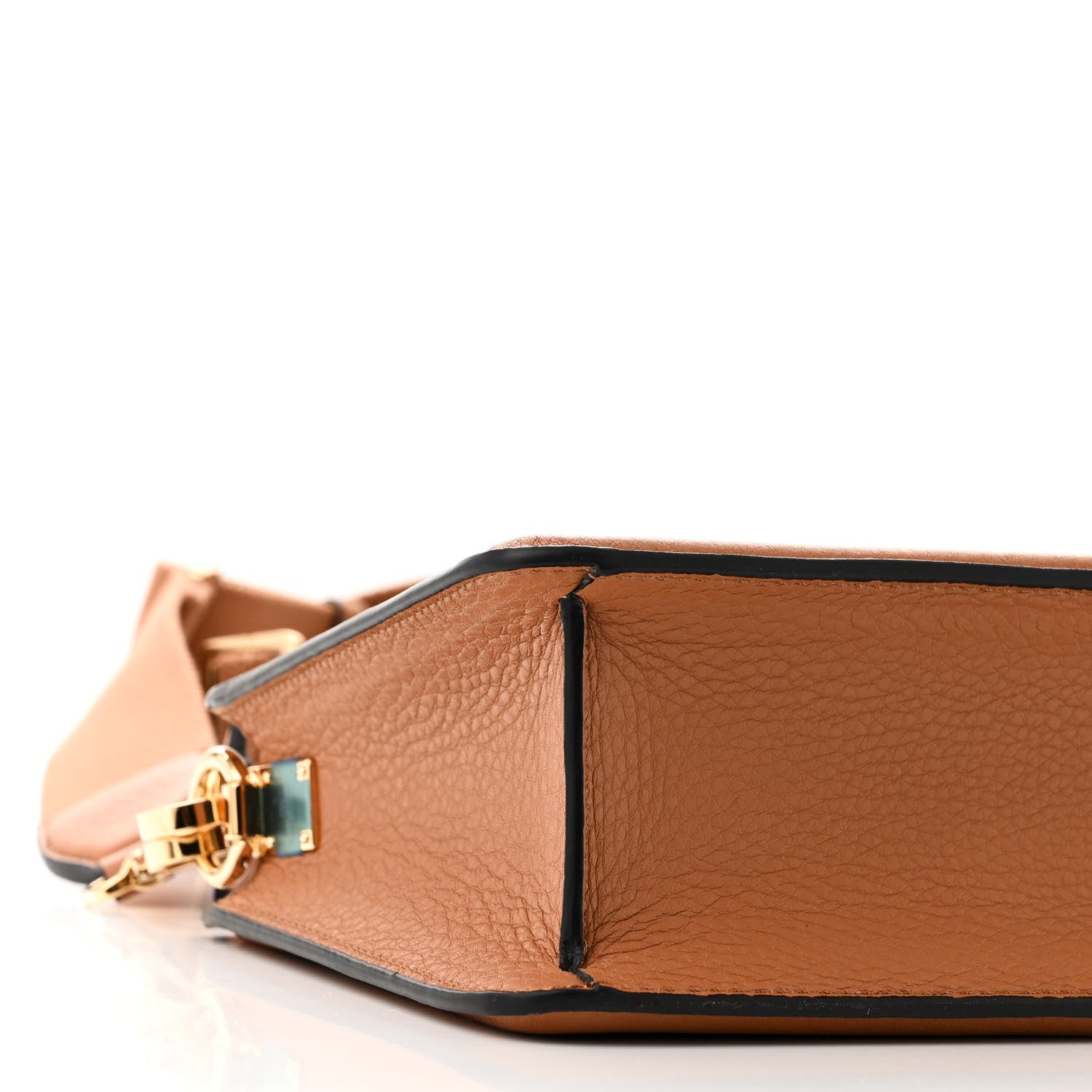 Valentino Garavani Calfskin Vlogo Shoulder Bag Almond Beige 8 of 9