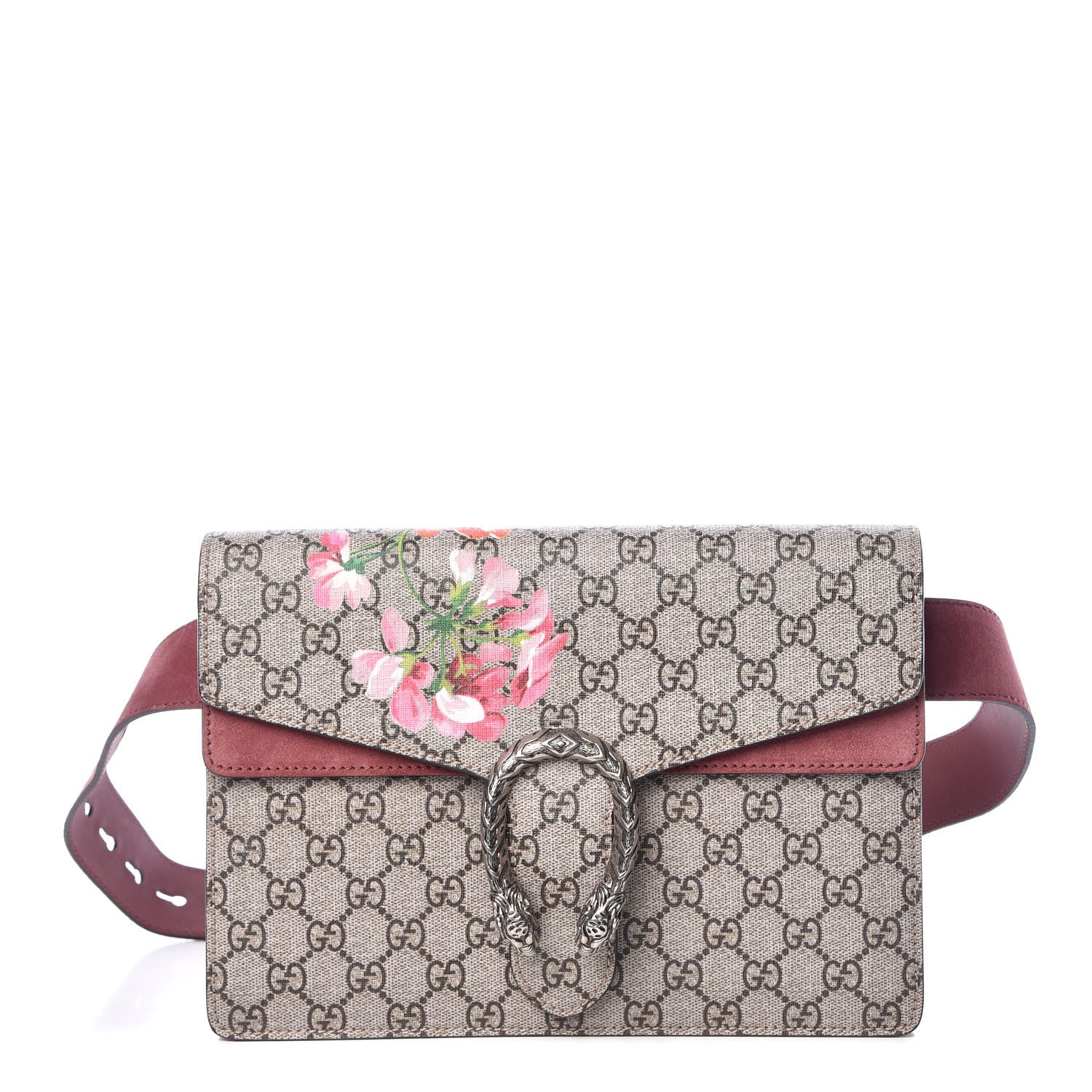 Gucci GG Supreme Monogram Blooms Dionysus Belt Bag Beige Multicolor Dry Rose 1 of 11