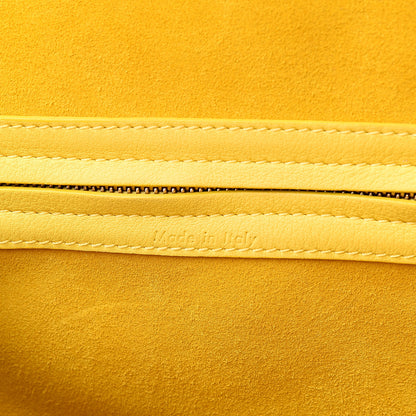 Celine Supple Calfskin Medium Phantom Luggage Sun Yellow 5 of 11