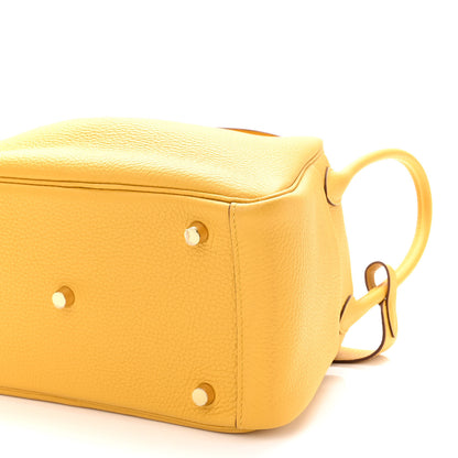 Hermes Taurillon Clemence Lindy 26 Jaune Ambre 9 of 9