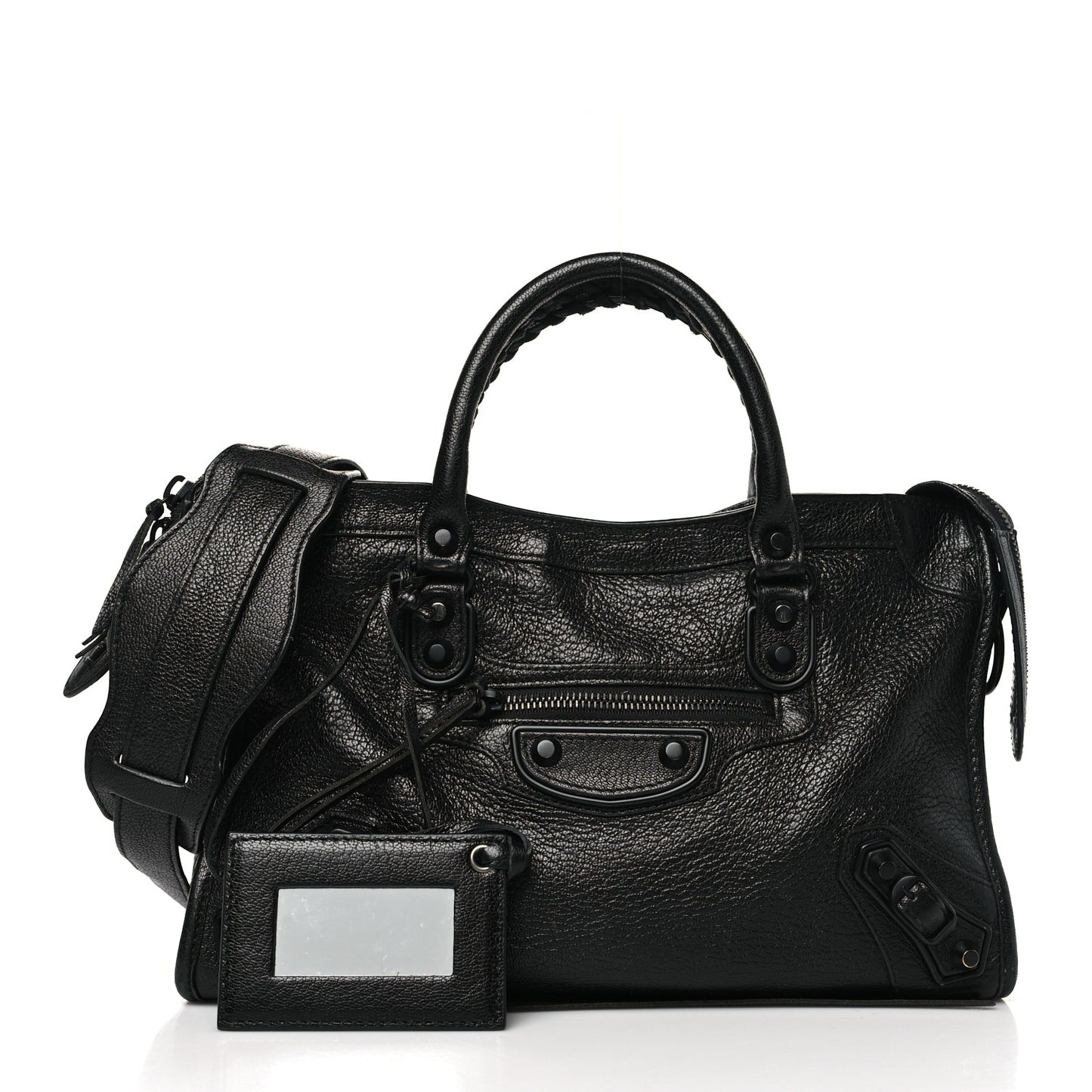Chevre Black Metallic Edge Hardware S City Black