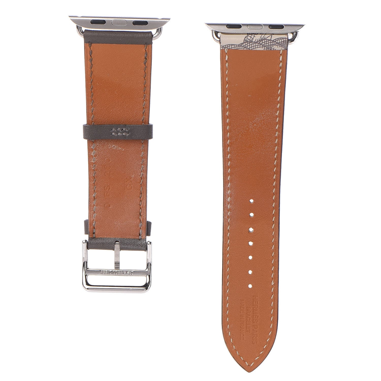 Hermes Apple Watch Single Tour Band 38mm Beton Etain 2 of 4