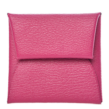 Hermes Chevre Mysore Bastia Coin Purse Rose Pourpre 1 of 8