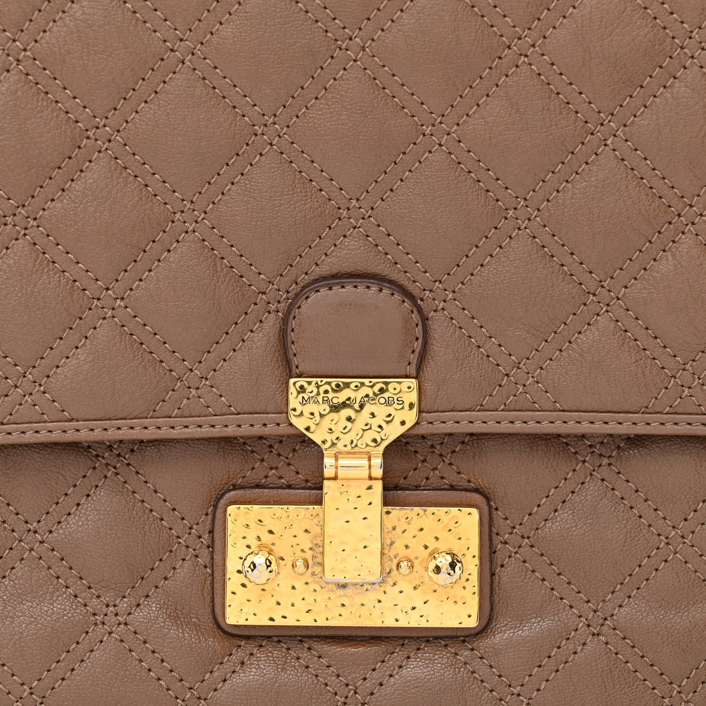 Lacquered Lambskin Baroque The XL Single Flap Truffle