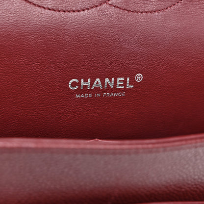 Chanel Caviar Quilted Maxi Double Flap Dark Red 6 of 10
