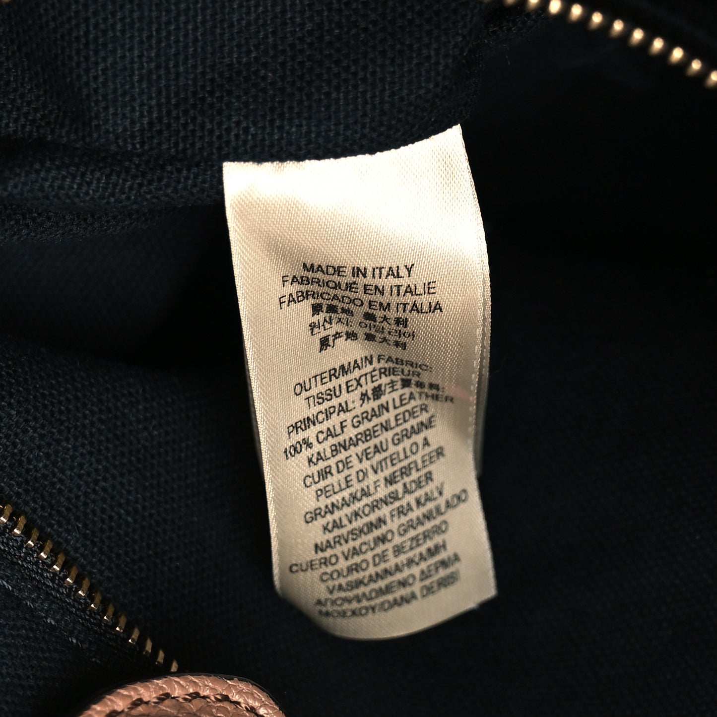 Grainy Calfskin House Check Medium Banner Tote Dark Sand
