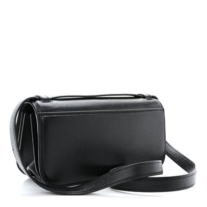 Balenciaga Calfskin Stripe Embossed Small Gossip Bag Black 3 of 14