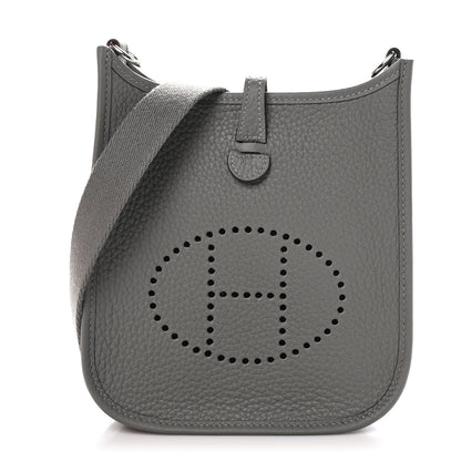Hermes Taurillon Clemence Evelyne TPM Gris Meyer 1 of 11