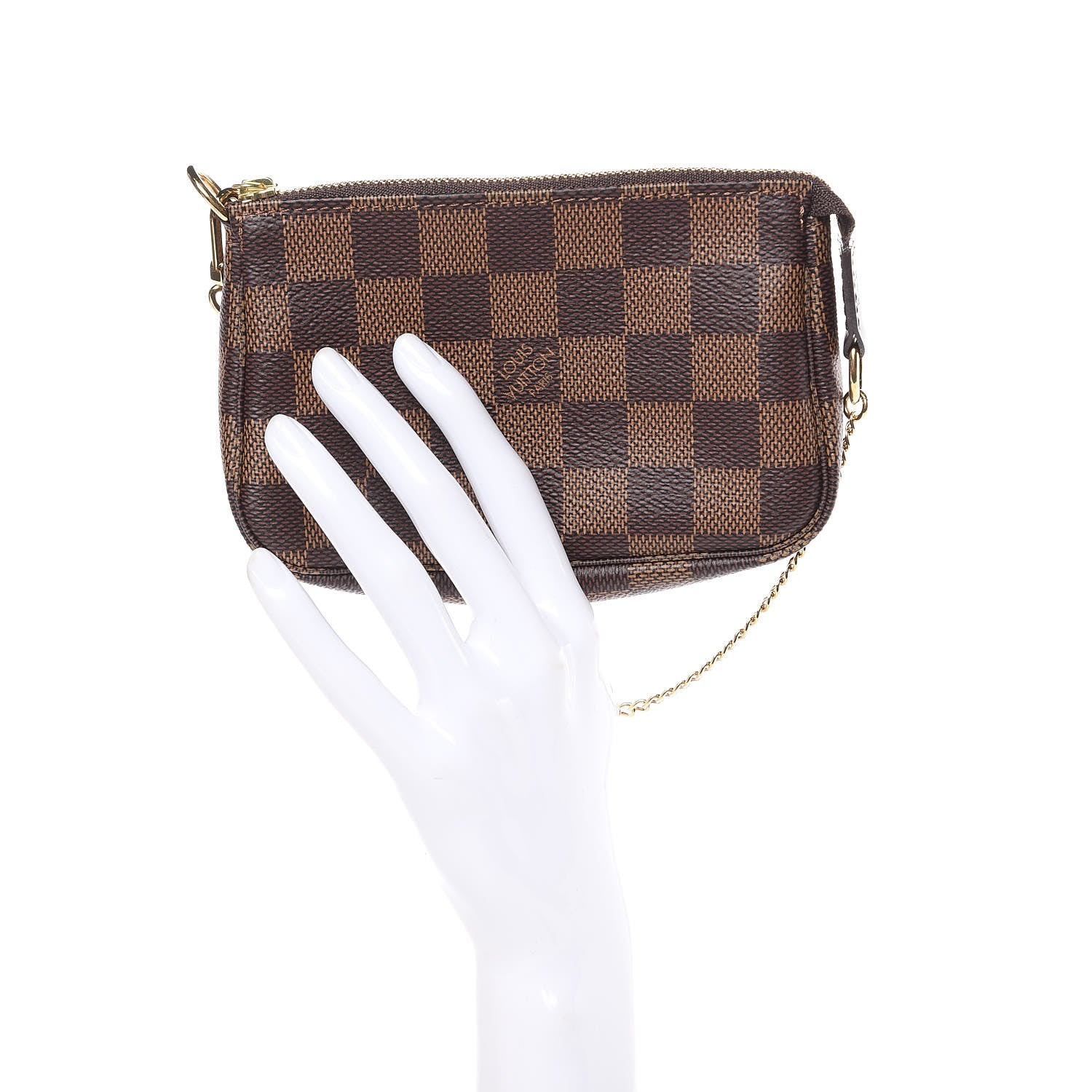 Louis Vuitton Damier Ebene Mini Pochette Accessories 2 of 10