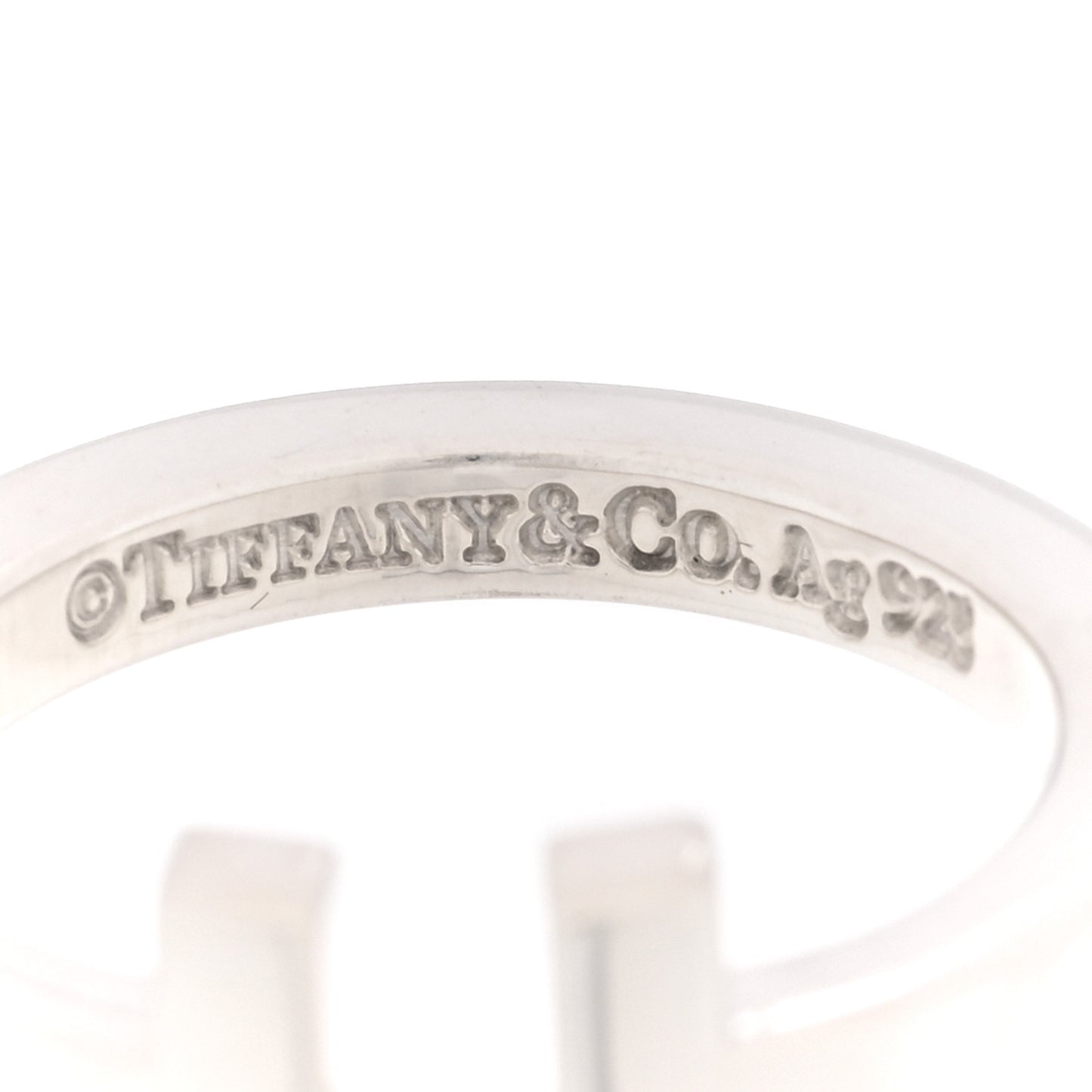 Sterling Silver T Square Ring 49 5