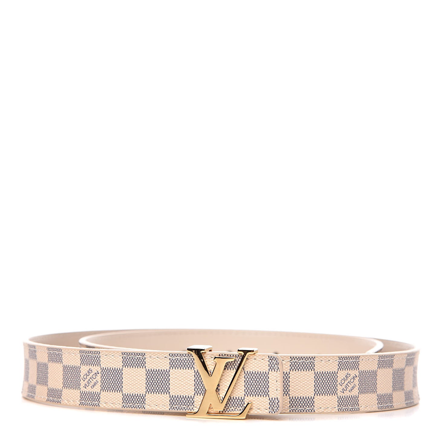 Mini Damier Azur 25mm LV Initiales Belt 80 32