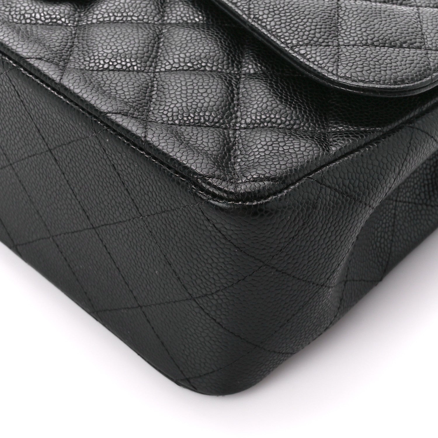 Chanel Caviar Quilted Jumbo Double Flap Black 11 of 11