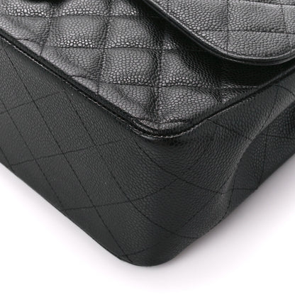 Chanel Caviar Quilted Jumbo Double Flap Black 11 of 11