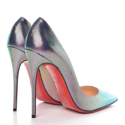 Christian Louboutin Tissu Scarabe So Kate 120 Pumps 37.5 Digitale 4 of 8