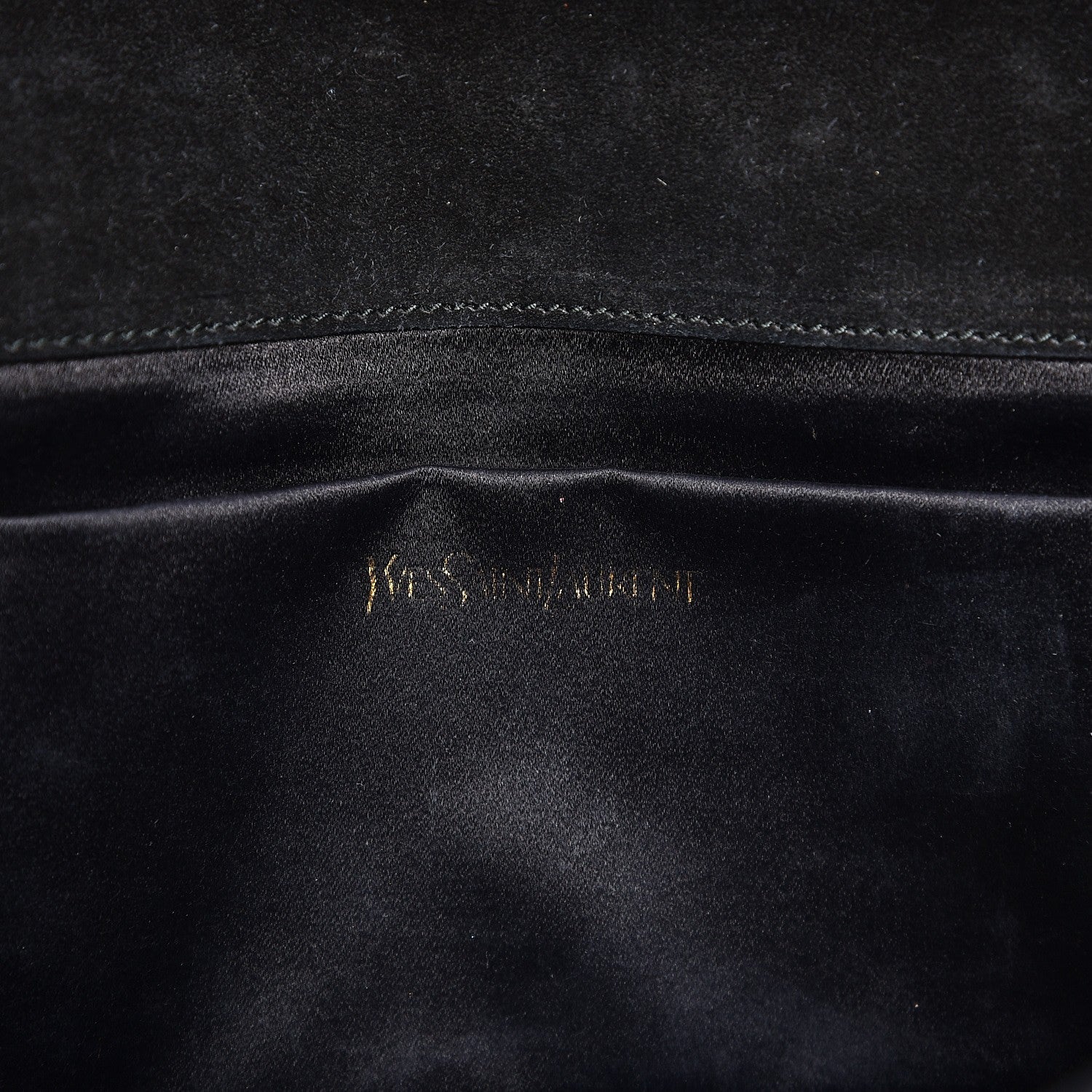 Saint Laurent Metallic Pony Hair Calfskin Embossed Large Belle De Jour Clutch Bronze 6 of 11