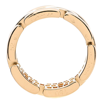 Cartier 18K Yellow Gold Diamond Maillon Panthere 3 Half Rows Paved Ring 52 6 4 of 4