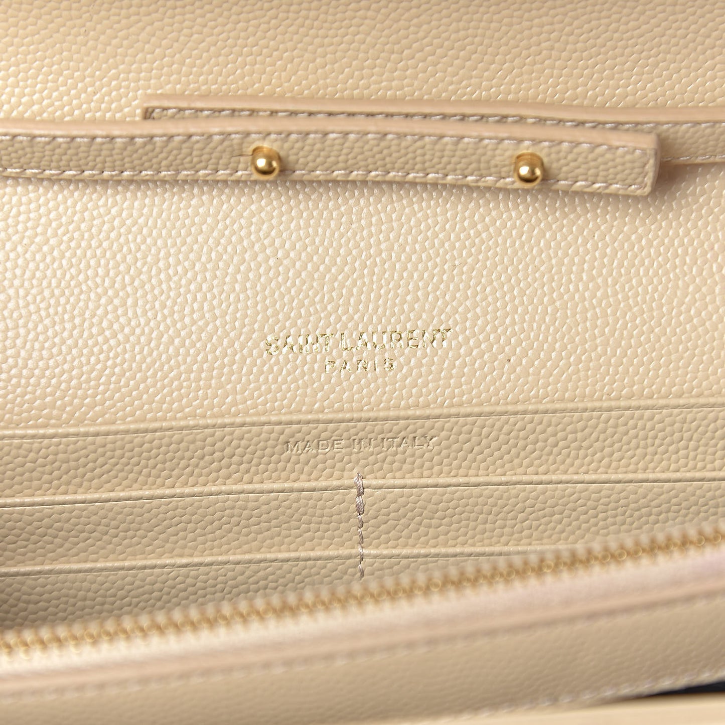 Grain De Poudre Matelasse Chevron Monogram Chain Wallet Nude Powder