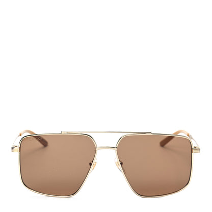 Gucci Navigator Sunglasses GG0941S Gold 2 of 6