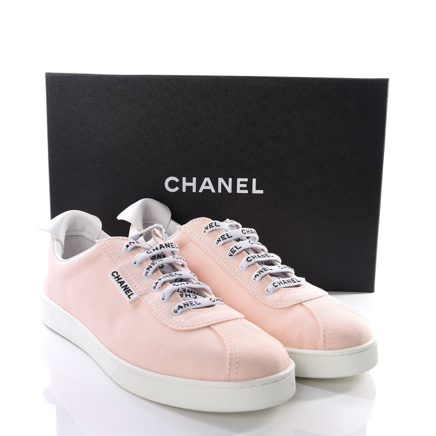 Chanel Canvas Womens Sneakers 41 Light Pink 8 of 9