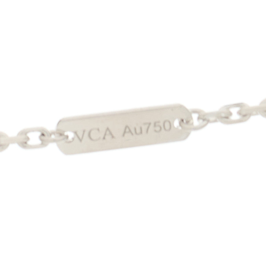 Van Cleef & Arpels 18K White Gold Diamond Magic Alhambra Long Necklace 4 of 5
