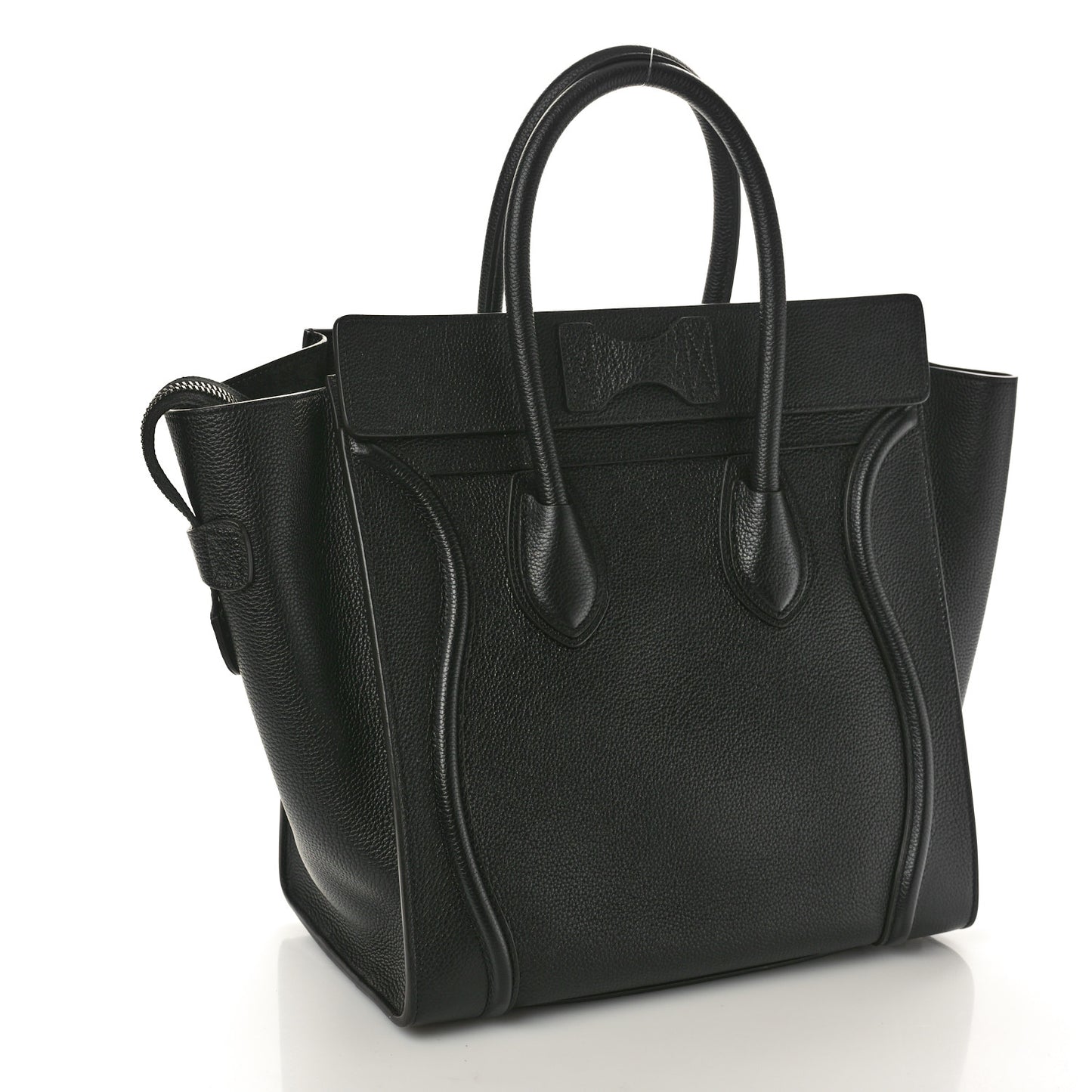 Smooth Calfskin Medium Phantom Luggage Black