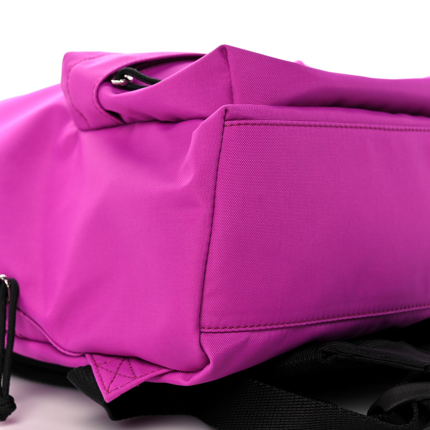 Balenciaga Sport Nylon Logo Embroidered S Wheel Backpack Fuchsia Black 6 of 7