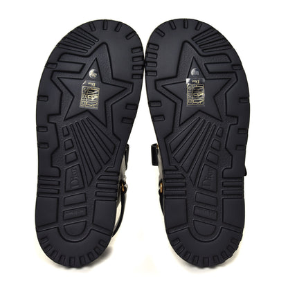 Christian Dior Lambskin Dioract 10mm Sandals 38.5 Black 11 of 12