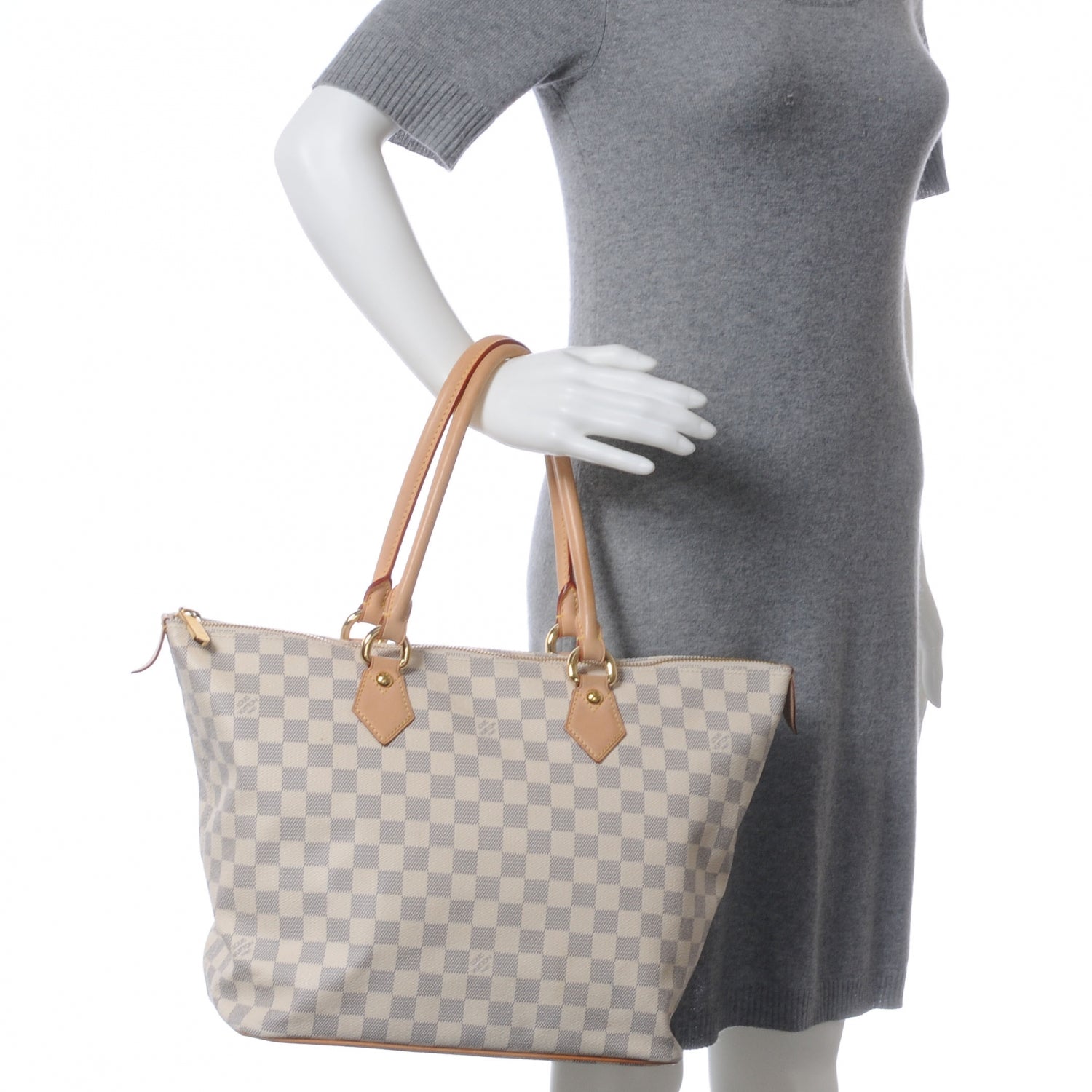 Louis Vuitton Damier Azur Saleya MM 2 of 7