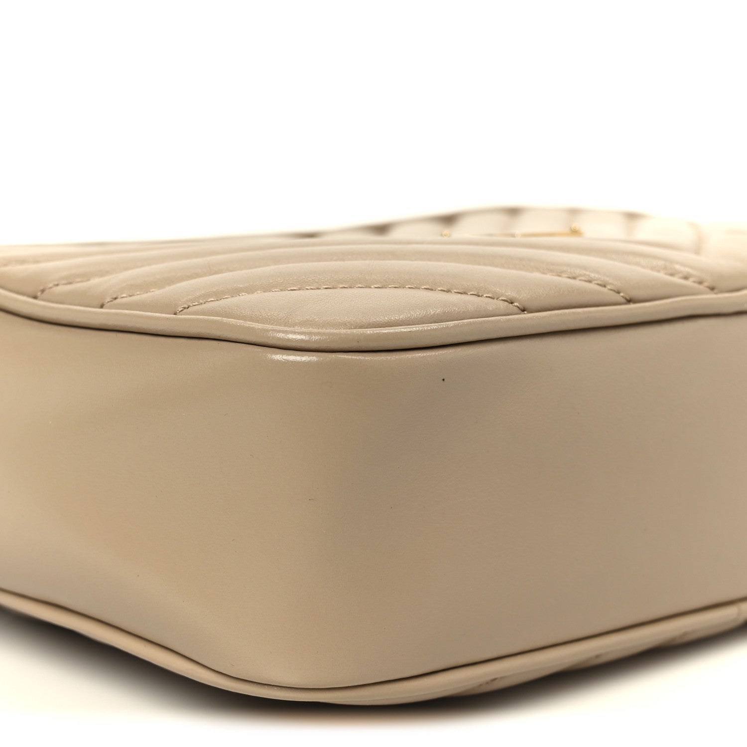 Saint Laurent Calfskin Matelasse Monogram Lou Camera Bag Dark Beige 9 of 10
