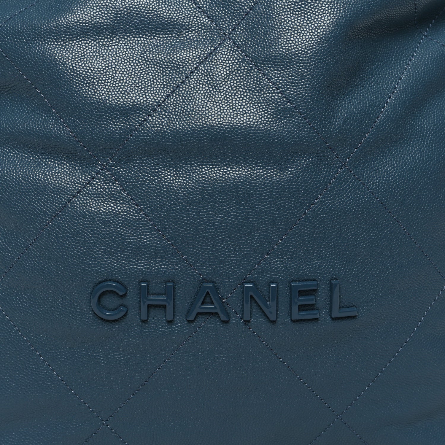 Chanel Shiny Caviar Quilted Small Chanel 22 Blue 10 of 12