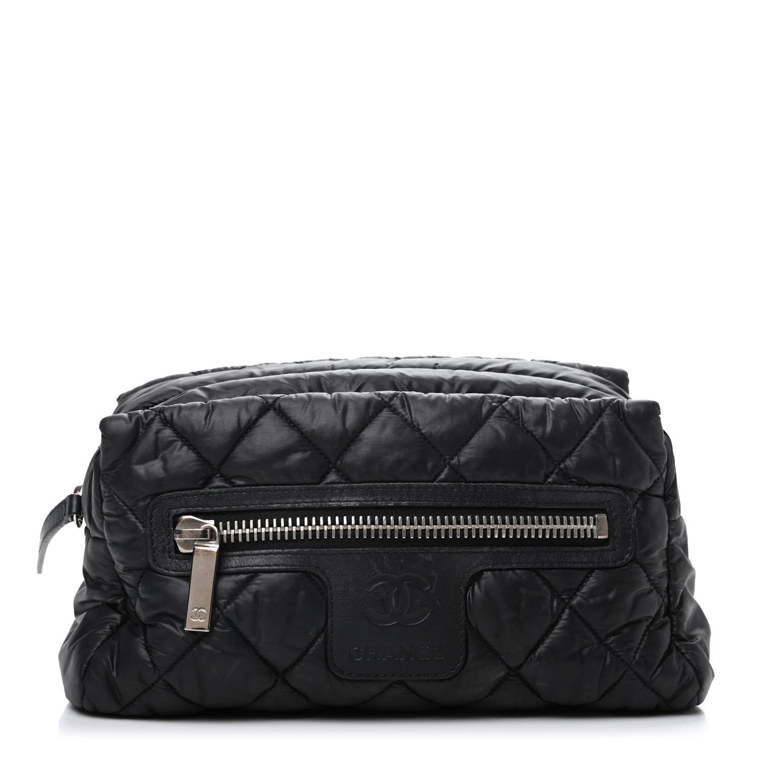 Chanel Nylon Quilted Cocoon Cosmetic Case Black 1 of 9