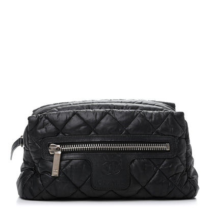 Chanel Nylon Quilted Cocoon Cosmetic Case Black 1 of 9
